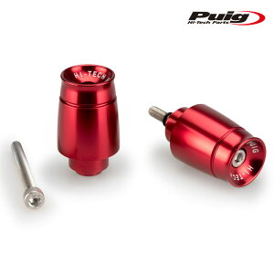 Puig 21009R SHORT BAR ENDS WEIGHTS WITH RIM [RED] HONDA CB1000R (08-16) CB1000R BLACK EDITION (21-25) �n���h���o�[�G���h �v�[�`