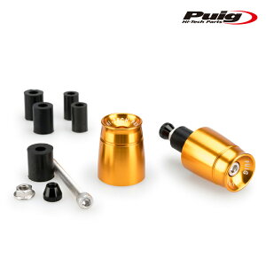 Puig 21011O SHORT BAR ENDS WEIGHTS WITH RIM [GOLD] APRILIA TUONO V4 1100 FACTORY (15-20) BMW C400X/GT (18-24) etc. v[` o[Gh X|[c
