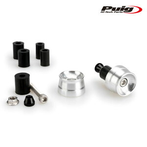 Puig 21016P SPEED BAR ENDS [SILVER] APRILIA TUONO V4 1100 FACTORY (15-20) BMW C400X (18-24) etc. v[` o[Gh Xs[h