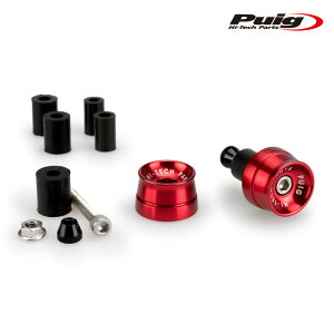 Puig 21016R SPEED BAR ENDS [RED] APRILIA TUONO V4 1100 FACTORY (15-20) BMW C400X (18-24) etc. v[` o[Gh Xs[h