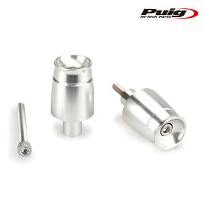 Puig 21031P BAR ENDS SPORT MODEL [SILVER] KAWASAKI Ninja 650 (17-19) Ninja H2 SX (18-24) o[Gh X|[c v[`
