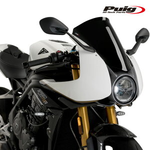 Puig 21262N RACING-SCREEN [BLACK] TRIUMPH SPEED TRIPLE 1200RR (22-25) �v�[�` �X�N���[�� �J�E��