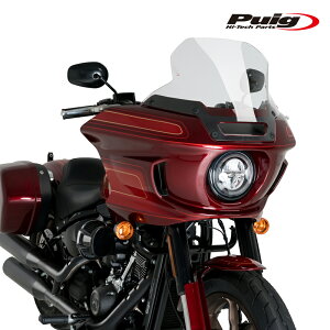 Puig 21366W HIGH ROAD SCREEN TOURING [CLEAR] Harley Davidson SOFTAIL LOW RIDER ST FXLRST (22-23) �v�[�` �X�N���[�� �J�E��