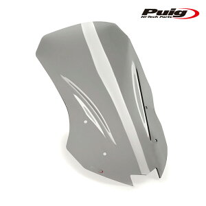 Puig 21393H TOURING SCREEN [SMOKE] KAWASAKI KLR650 (22-24 ) �c�|�����O�X�N���[�� �v�[�`