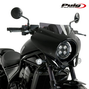Puig 21460F SEMIFARINGS MIRAGE SPORT Gloss Black [DARK SMOKE] HONDA CMX 1100 REBEL (21-25) CMX 1100 REBEL DCT (21-25) v[` Z~tFAO