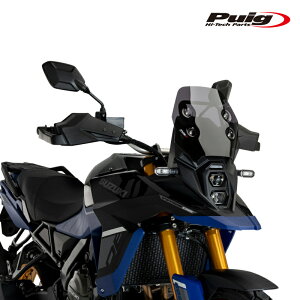 Puig 21651F RACING SPORT SCREEN [DARK SMOKE] SUZUKI DL800 V-STROM (24-25)v[` XN[ JE XYL VXg[