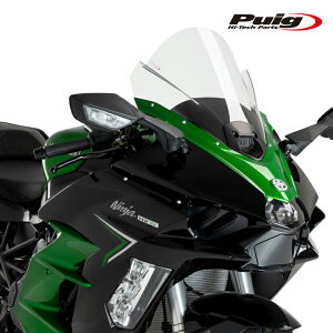 Puig 21714W Z-RACING SCREEN [CLEAR] Kawasaki Ninja H2 SX(23-24) Ninja H2 SX SE(23-25) v[` XN[ JE