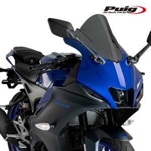 Puig 21715F Z-RACING SCREEN [DARK SMOKE] YAMAHA YZF-R125 (23-25) �v�[�` �X�N���[�� �J�E��