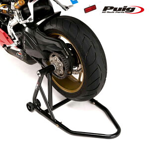 Puig 5332N SINGLE SWINGS ARMS REAR STAND LEFT SIDE[BLACK] �ėp �V���O���X�C���O�A�[���p�����X�^���h�@����