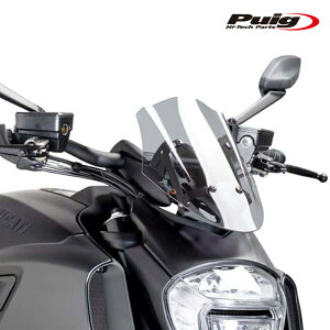 Puig 7570H NEW GENERATION ADJUSTABLE [SMOKE] DUCATI DIAVEL (14-18) �v�[�` �X�N���[�� �J�E��