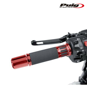 Puig 8188R RACING GRIPS 123mm [RED] �ėp ���[�V���O�O���b�v �v�[�` �n���h���o�[�G���h