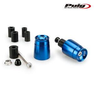 Puig 21011A BAR ENDS SPORT MODEL [BLUE] APRILIA TUONO V4 1100 FACTORY (15-20) BMW C400X/GT (18-24) etc. v[` o[Gh X|[c