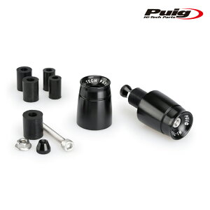 Puig 21011N BAR ENDS SPORT MODEL [BLACK] APRILIA TUONO V4 1100 FACTORY (15-20) BMW C400X/GT (18-24) etc. v[` o[Gh X|[c