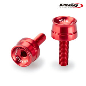 Puig 21018R BAR ENDS SPEED MODEL [RED] BMW C400GT (18-24) F800R (15-19) S1000RR (09-18) �v�[�` �o�[�G���h �X�s�[�h