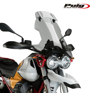 Puig 21442H TOURING SCREEN WITH VISOR [SMOKE] MOTO GUZZI V85 EVOCATIVE GRAPHICS (21-23) �v�[�` �c�[�����O�X�N���[�� �o�C�U�[�t��