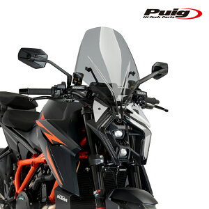 Puig 21907H NEW GENERATION WINDSHIELD TOURING [SMOKE] KTM 1390 SUPER DUKE R(24-25) 1390 SUPER DUKE R EVO(24-25) �v�[�` �X�N���[�� �J�E��