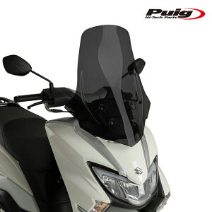 Puig 21926F WINDSHIELD V-TECH LINE TOURING [DARK SMOKE] SUZUKI BURGMAN STREET 125EX (23-25) �v�[�` �c�[�����O�X�N���[��