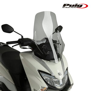 Puig 21926H WINDSHIELD V-TECH LINE TOURING [SMOKE] SUZUKI BURGMAN STREET 125EX (23-25) v[` c[OXN[
