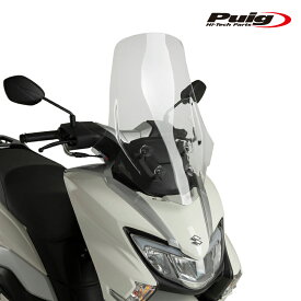 Puig 21926W WINDSHIELD V-TECH LINE TOURING [CLEAR] SUZUKI BURGMAN STREET 125EX (23-25) プーチ ツーリングスクリーン
