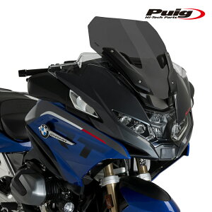 Puig 22047F RACING SPORT SCREEN[DARK SMOKE]BMW R1250RT(21-25)�v�[�` �X�|�[�c�X�N���[��