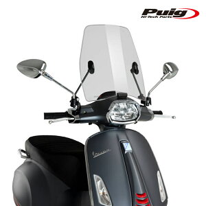 Puig 21948H WINDSHIELD URBAN [SMOKE] VESPA SPRINT 125 IGET ABS(21-24) v[` EChXN[ A[o