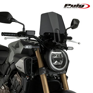 Puig 21960F NEW GENERATION WINDSHIELD SPORT [DARK SMOKE] HONDA CB650R NEO SPORTS CAFE (24-25) v[` XN[ JE