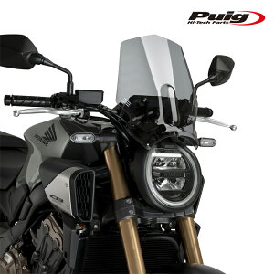 Puig 21960H NEW GENERATION WINDSHIELD SPORT [SMOKE] HONDA CB650R NEO SPORTS CAFE (24-25) v[` XN[ JE