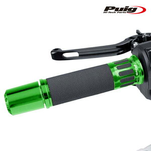 Puig 8188V RACING GRIPS 123mm [GREEN] �ėp �v�[�` �n���h���o�[�G���h ���[�V���O�O���b�v