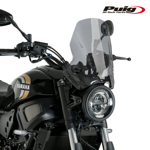 Puig 21430H NEW GENERATION WINDSHIELD SPORT [SMOKE] YAMAHA XSR700(21-25) v[` XN[ JE