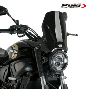 Puig 21430N WINDSHIELD NEW GENERATION SPORT [BLACK] YAMAHA XSR700(21-25) v[` j[WFl[VNKXN[