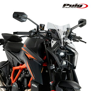 Puig 21906W WINDSHIELD NEW GENERATION SPORT [CLEAR] KTM 1390 SUPER DUKE R(24-25) 1390 SUPER DUKE R EVO(24-25) �v�[�` �X�N���[�� �J�E��
