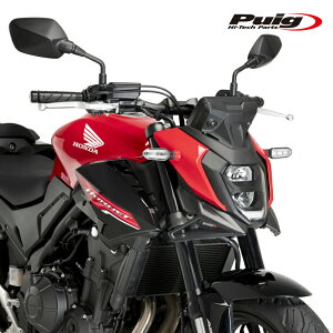 Puig 21936J DOWNFORCE NAKED FRONTAL SPOILERS [MATT BLACK]HONDA CB500 HORNET (24-25) �v�[�` �t�����g�_�E���t�H�[�X �l�C�L�b�h�X�|�C���[