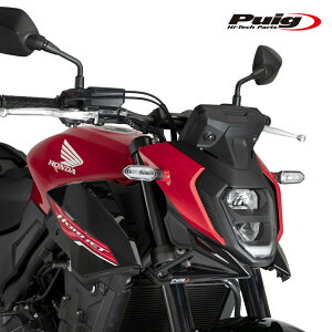 Puig 21936N DOWNFORCE NAKED FRONTAL SPOILERS [BLACK] HONDA CB500 HORNET (24-25) �v�[�` �t�����g�_�E���t�H�[�X �l�C�L�b�h�X�|�C���[