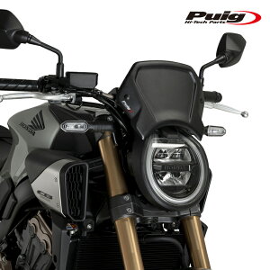 Puig 21963N ALUMINIUM FRONTAL PLATE[BLACK] HONDA CB650R NEO SPORTS CAFE (24-25) v[` tgpl [bPv[g