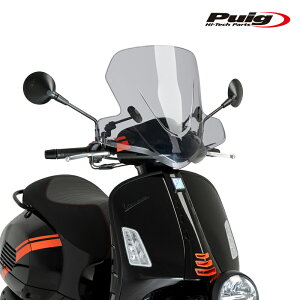 Puig 21966H WINDSHIELD CITY TOURING [SMOKE] VESPA GTV 300 (23-25) �v�[�` �E�C���h�X�N���[�� �V�e�B �c�[�����O�@�J�E��