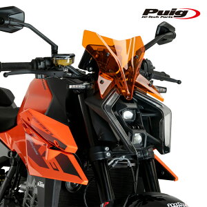 Puig 21995T WINDSHIELD NEW GENERATION SPORT [ORANGE] KTM 990 DUKE (24-25) 990 DUKE R (24-25) �v�[�` �j���[�W�F�l���[�V����NK�X�N���[��