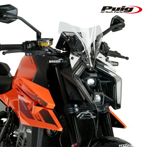 Puig 21995W WINDSHIELD NEW GENERATION SPORT [CLEAR] KTM 990 DUKE (24-25) 990 DUKE R (24-25) �v�[�` �j���[�W�F�l���[�V����NK�X�N���[��