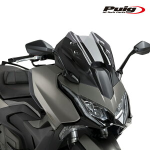Puig 22048F WINDSHIELD V-TECH LINE SPORT [DARK SMOKE] KYMCO AK550 PREMIUM(24-25) �v�[�` �X�N���[�� �J�E��