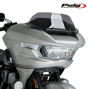Puig 22107F HIGH-ROAD SPORT SCREEN [DARK SMOKE] HARLEY DAVIDSON CVO ROAD GLIDE ST FLTRXSTSE (23-25) �v�[�` �X�N���[�� �J�E��