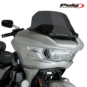 Puig 22108F HIGH-ROAD SPORT TOURING [DARK SMOKE] HARLEY DAVIDSON CVO ROAD GLIDE FLTRXSE (23-25) �v�[�` �X�N���[�� �J�E��