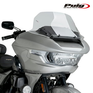 Puig 22108W HIGH-ROAD SPORT TOURING [CLEAR] HARLEY DAVIDSON CVO ROAD GLIDE FLTRXSE (23-25) �v�[�` �X�N���[�� �J�E��