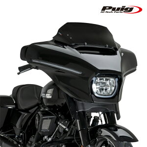 Puig 22109N HIGH-ROAD SPORT SCREEN [BLACK] HARLEY DAVIDSON CVO STREET GLIDE FLHXSE (23-26) �v�[�` �X�N���[�� �J�E��