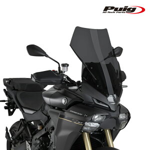 Puig 22456F TOURING SCREEN [DARK SMOKE] YAMAHA TRACER 9 / 9GT / 9GT PLUS / 9 Y-AMT (25-) �v�[�` �X�N���[�� �J�E��