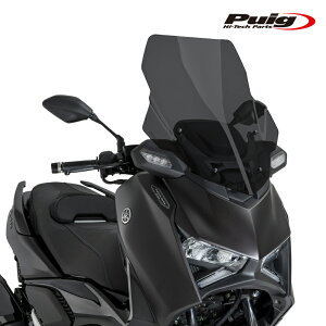 Puig 22544F WINDSHIELD V-TECH LINE TOURING [DARK SMOKE] YAMAHA X-MAX125 TECH MAX(25-) v[` XN[ JE