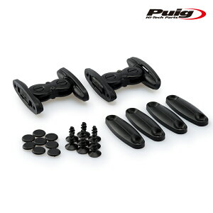 Puig 6271N MULTI-ADJUSTABLE VISOR1.0 FIXED [BLACK] MECHANISM L/R SET ioCU[ ėp v[` XN[ JE