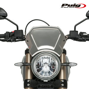 Puig 9800P FRONT PANEL Aluminium [SILVER] DUCATI SCRAMBLER DESERT SLED(17-) �v�[�` �t�����g�p�l�� �[�b�P���v���[�g