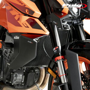 Puig 22373N RADIATOR PROTECTOR [BLACK] KTM 990 DUKE R (24-25) �v�[�` ���W�G�[�^�[�v���e�N�^�[