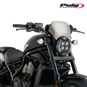 Puig 20822P ALUMINIUM FRONTAL PLATE [SILVER] HONDA CMX 1100 REBEL (21-26) �v�[�` �t�����g�p�l�� �[�b�P���v���[�g