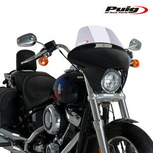 Puig 21052W BATWING SML WINDSHIELD TOURING [CLEAR] HARLEY DAVIDSON SOFTAIL LOW RIDER FXLR (18-20) �v�[�` �E�C���h�V�[���h �o�b�g�E�C���O