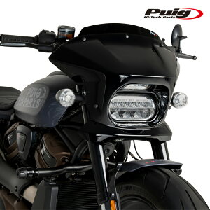 Puig 21325N SEMIFARINGS FURY SPORT GLOSSBLACK [BLACK] HARLEY DAVIDSON SPORTSTER S RH1250S(21-26) �v�[�`�t���[���[ �X�|�[�c